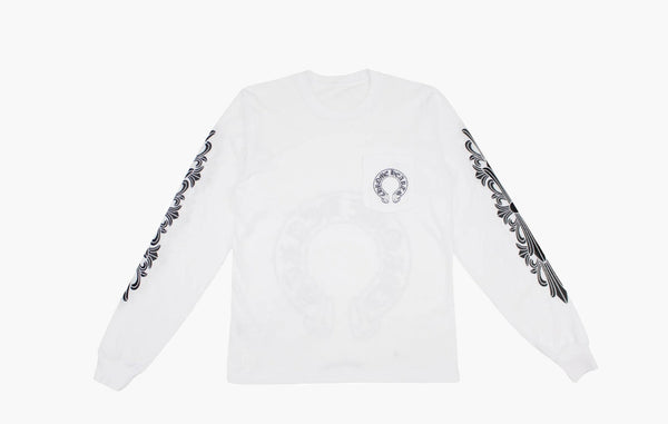 Chrome Hearts Floral Horseshoe L/S T-shirt White | The Sortage