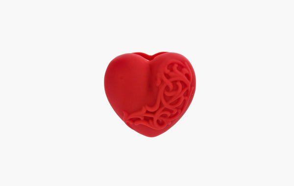 Chrome Hearts Silicone Heart Ring Red | The Sortage