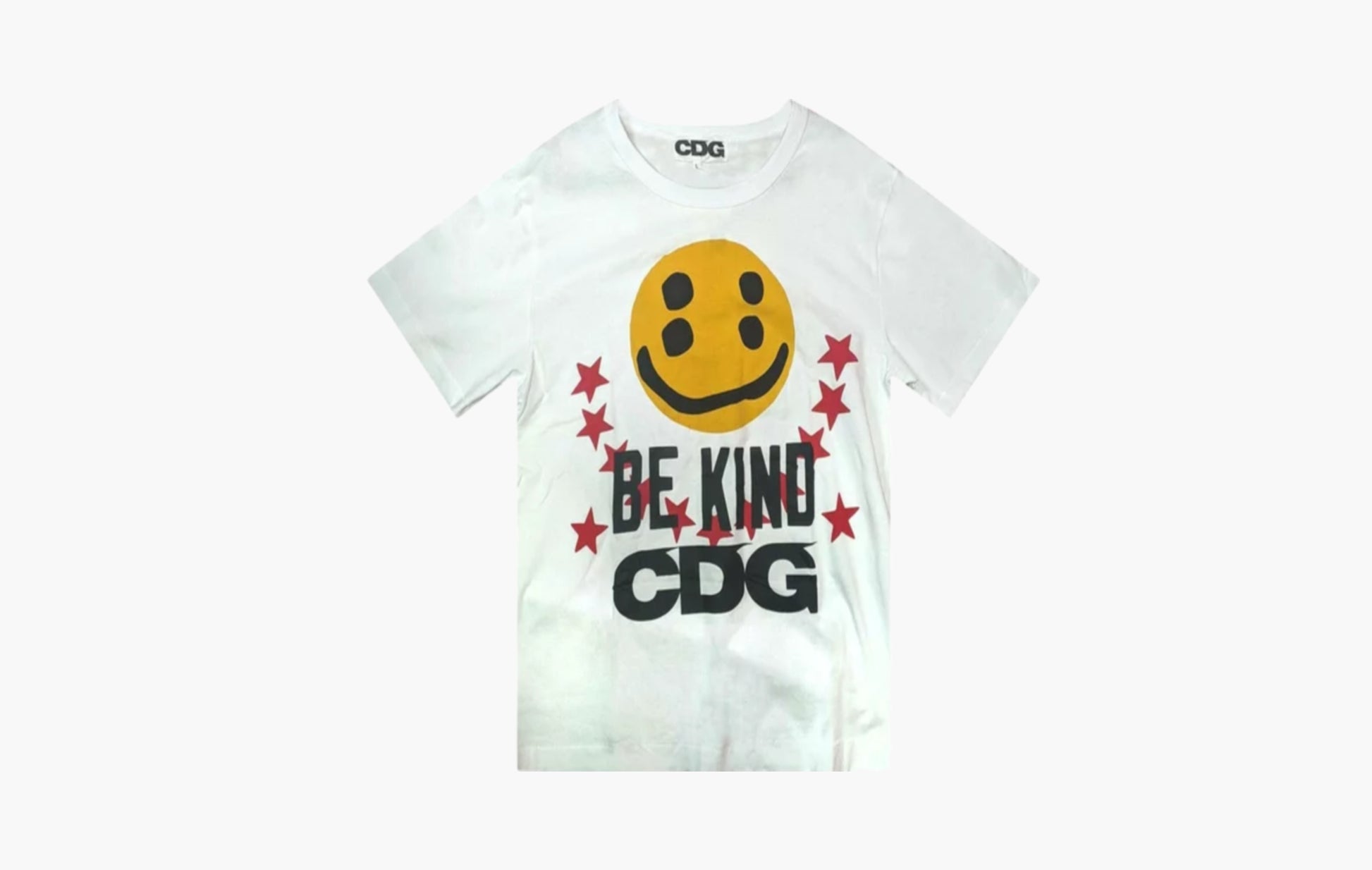 Comme des Garçons x Cactus Plant Flea Market Smiley Face Be Kind Tee White | Sortage