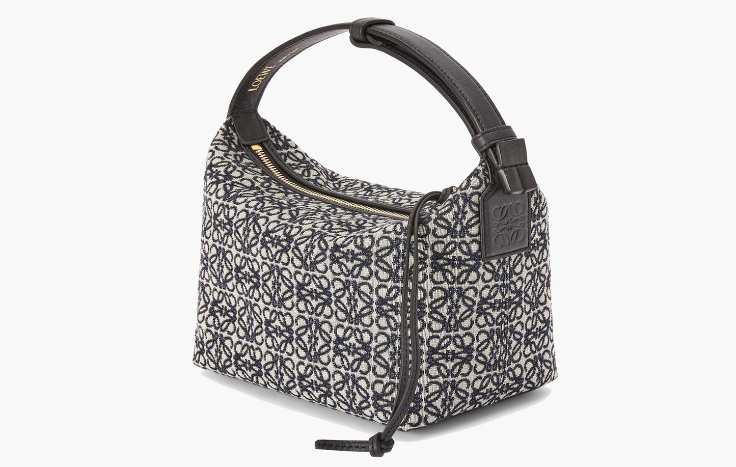 Loewe Cubi Anagram Jacquard Bag Navy/Black | The Sortage