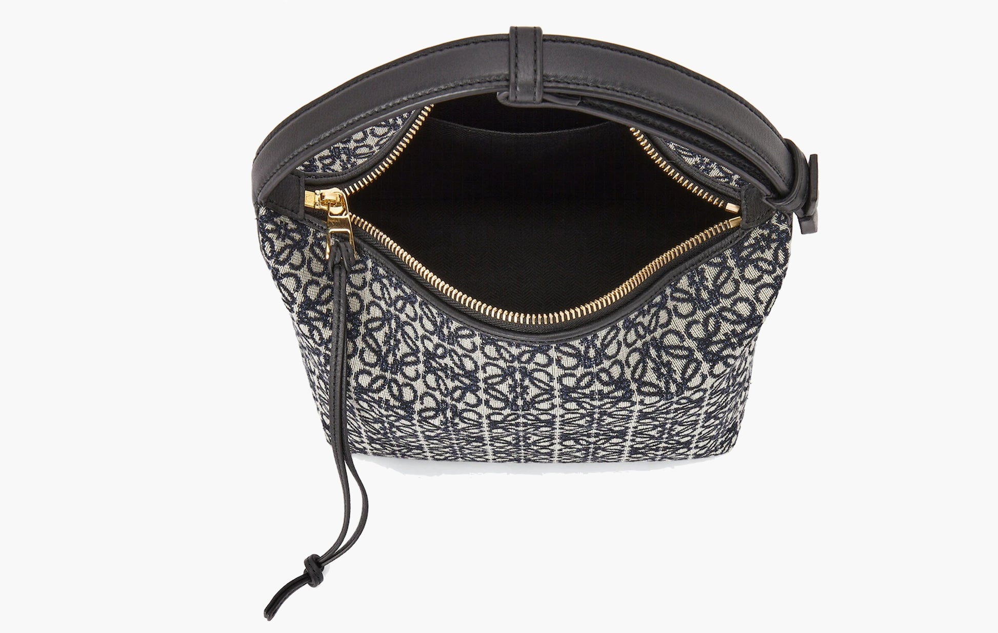 Loewe Cubi Anagram Jacquard Bag Navy/Black | The Sortage