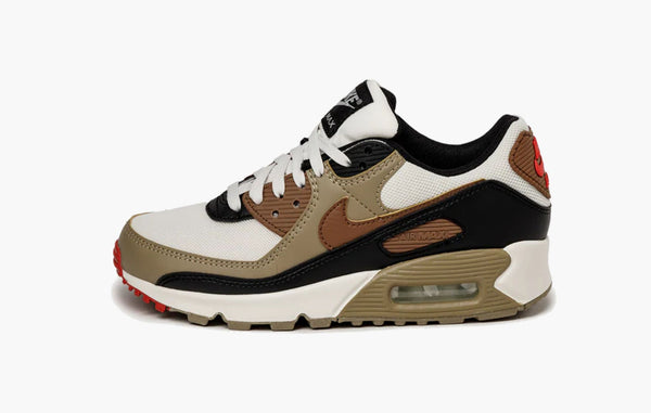 Nike Air Max 90 Phantom Black Fire Red Light British Tan - DH8010 005 | Sortage