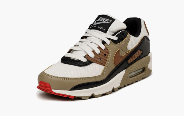 Nike Air Max 90 Phantom Black Fire Red Light British Tan - DH8010 005 | Sortage