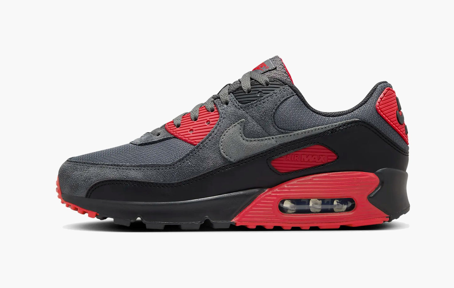 Nike Air Max 90 Smoke Grey Fire Red - DM0029 007 | Sortage.