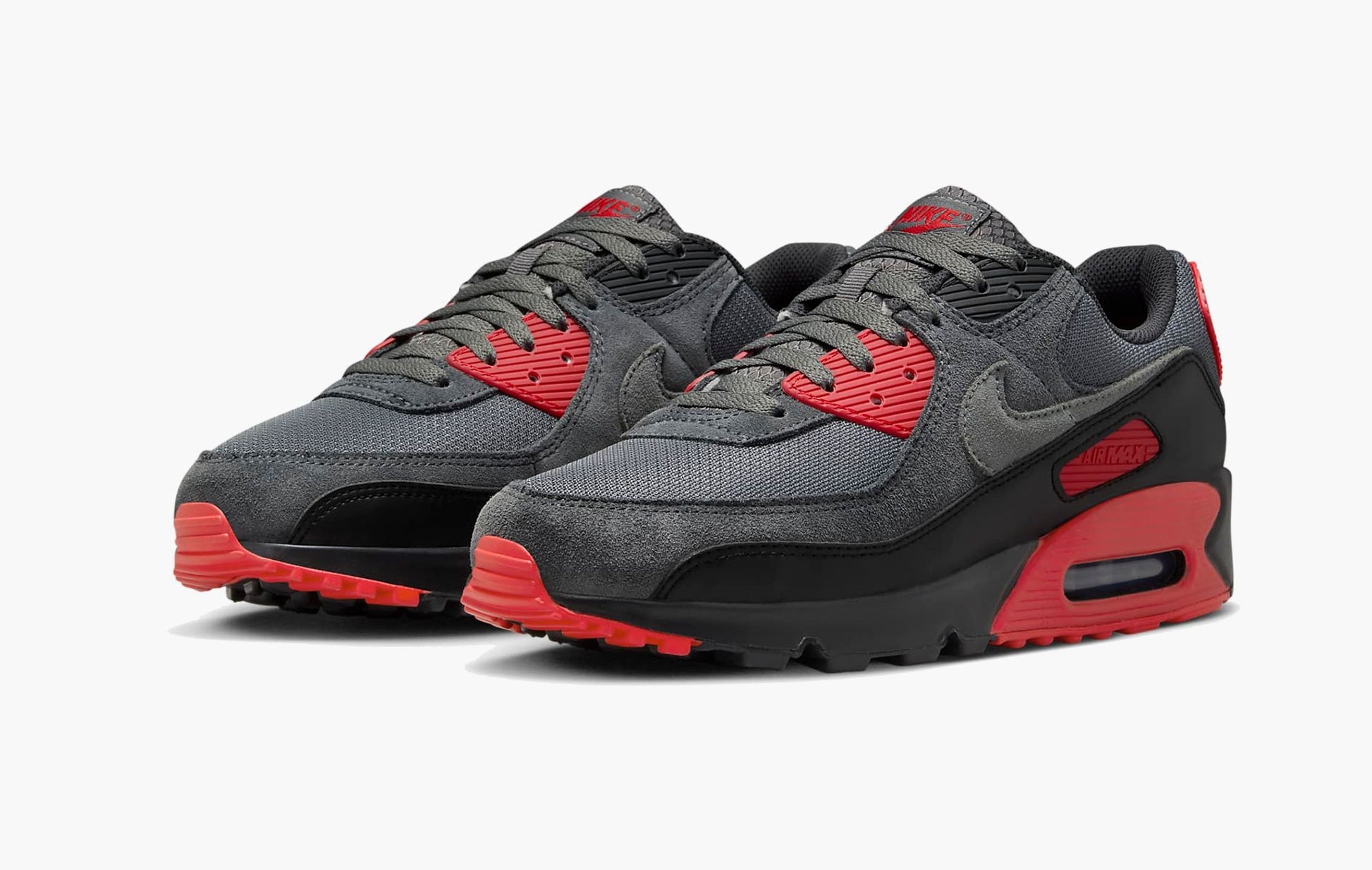 Nike Air Max 90 Smoke Grey Fire Red - DM0029 007 | Sortage.