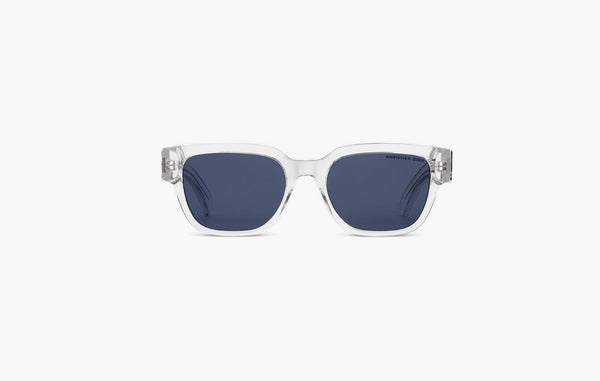 Dior x KAWS DiorOblique S1I Square Sunglasses Crystal-Tone | The Sortage