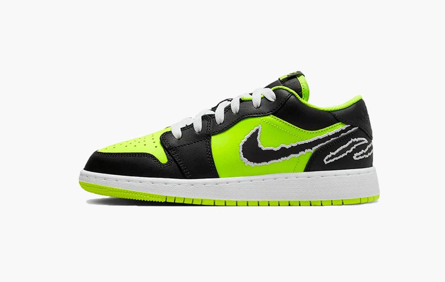 Air Jordan 1 Low SE GS Black Cat Volt - DX6666 701 | The Sortage