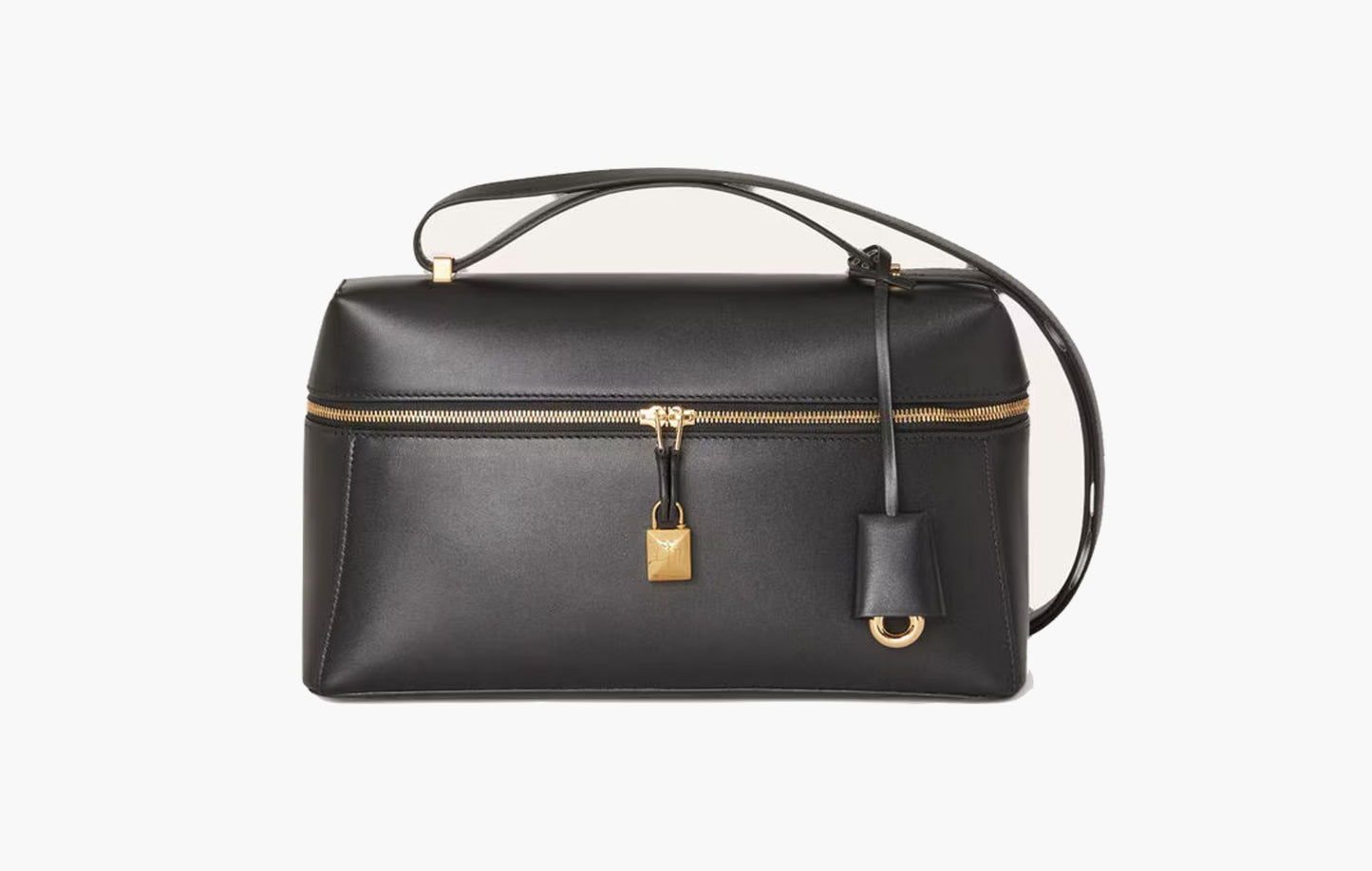 Loro Piana Extra Bag L27 Smooth Calfskin Black | The Sortage