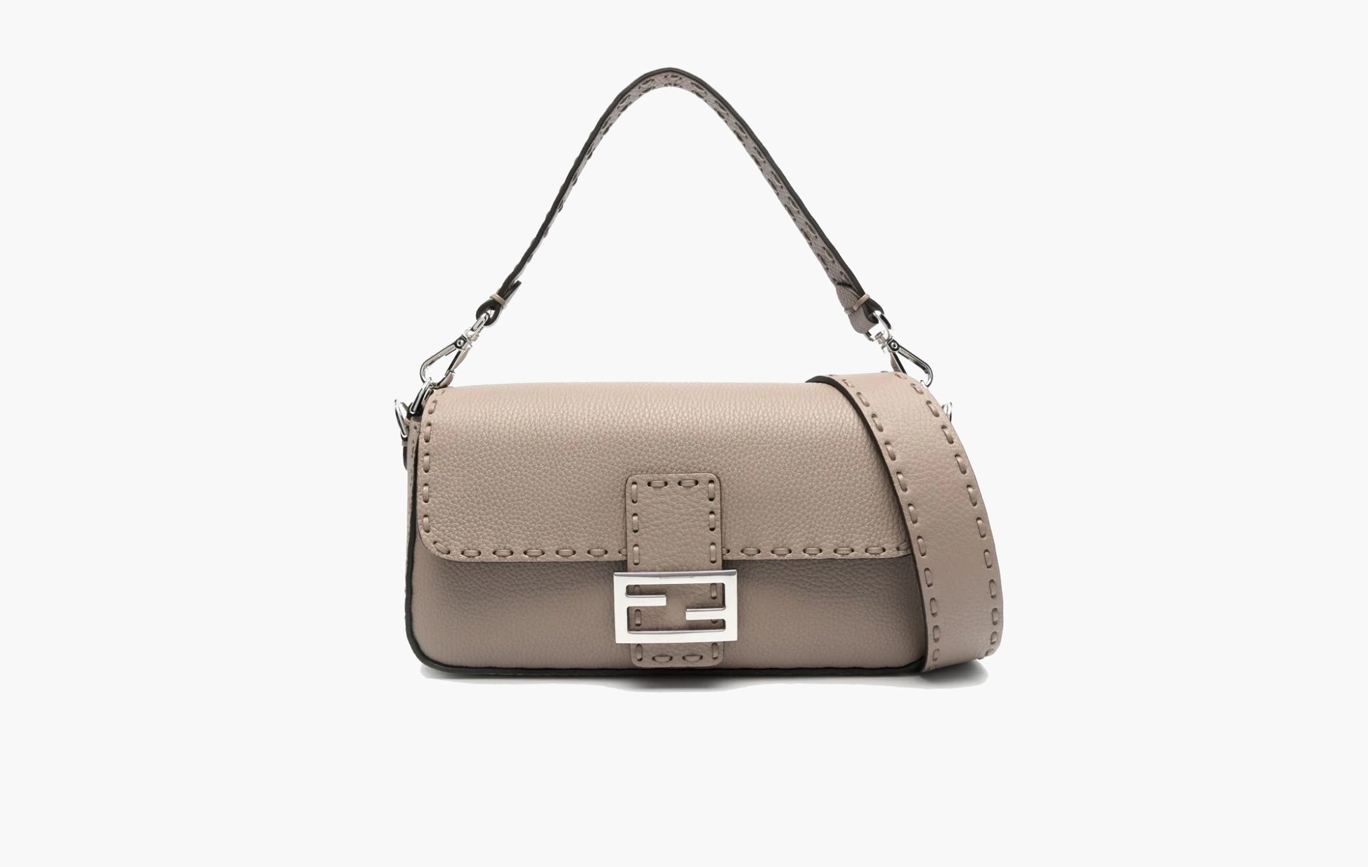 Fendi Baguette 1976 Large Leather Bag Light Brown | The Sortage