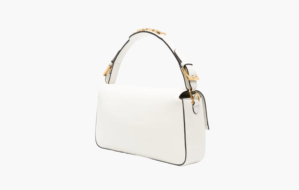 Fendi Baguette Leather Shoulder Bag White | The Sortage
