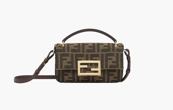 Fendi Baguette Phone Pouch FF Fabric Pouch Brown  | The Sortage