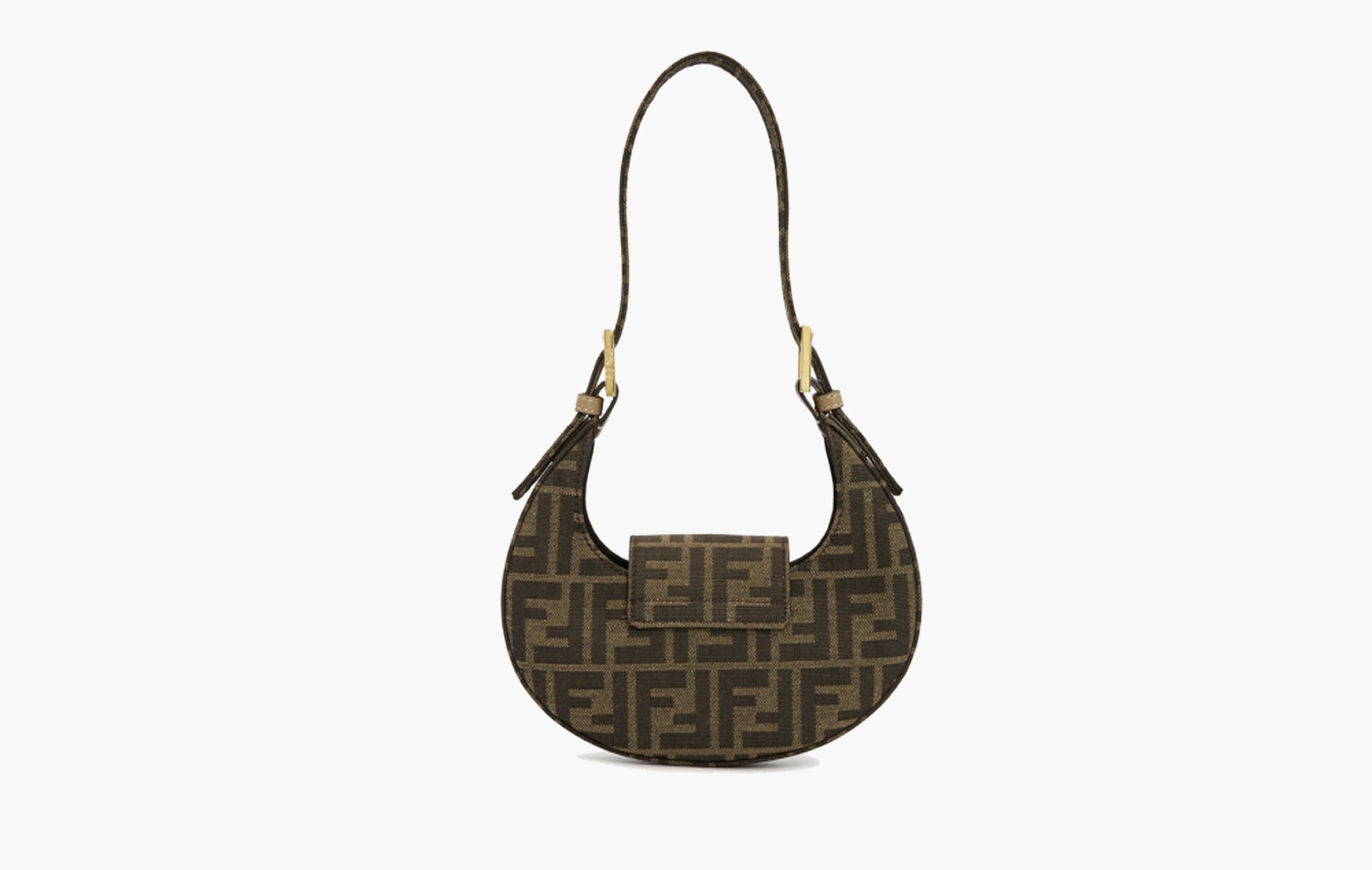 Fendi Cookie FF Mini Hobo Bag Brown | The Sortage