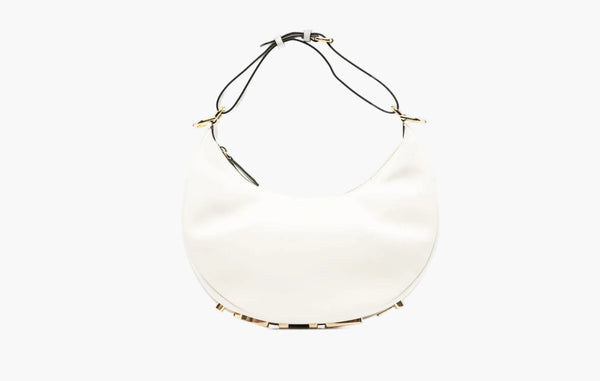 Fendi Fendigraphy Leather Shoulder Bag White | The Sortage