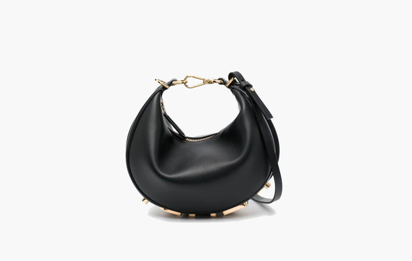 Fendi Fendigraphy Mini Leather Bag Black | The Sortage