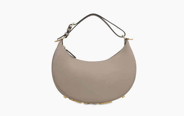 Fendi Fendigraphy Small Leather Bag Dove Grey | The Sortage