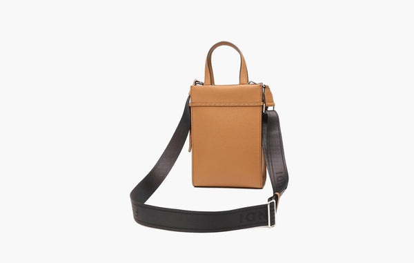 Fendi Go To Shopper Mini Leather Bag Brown | The Sortage
