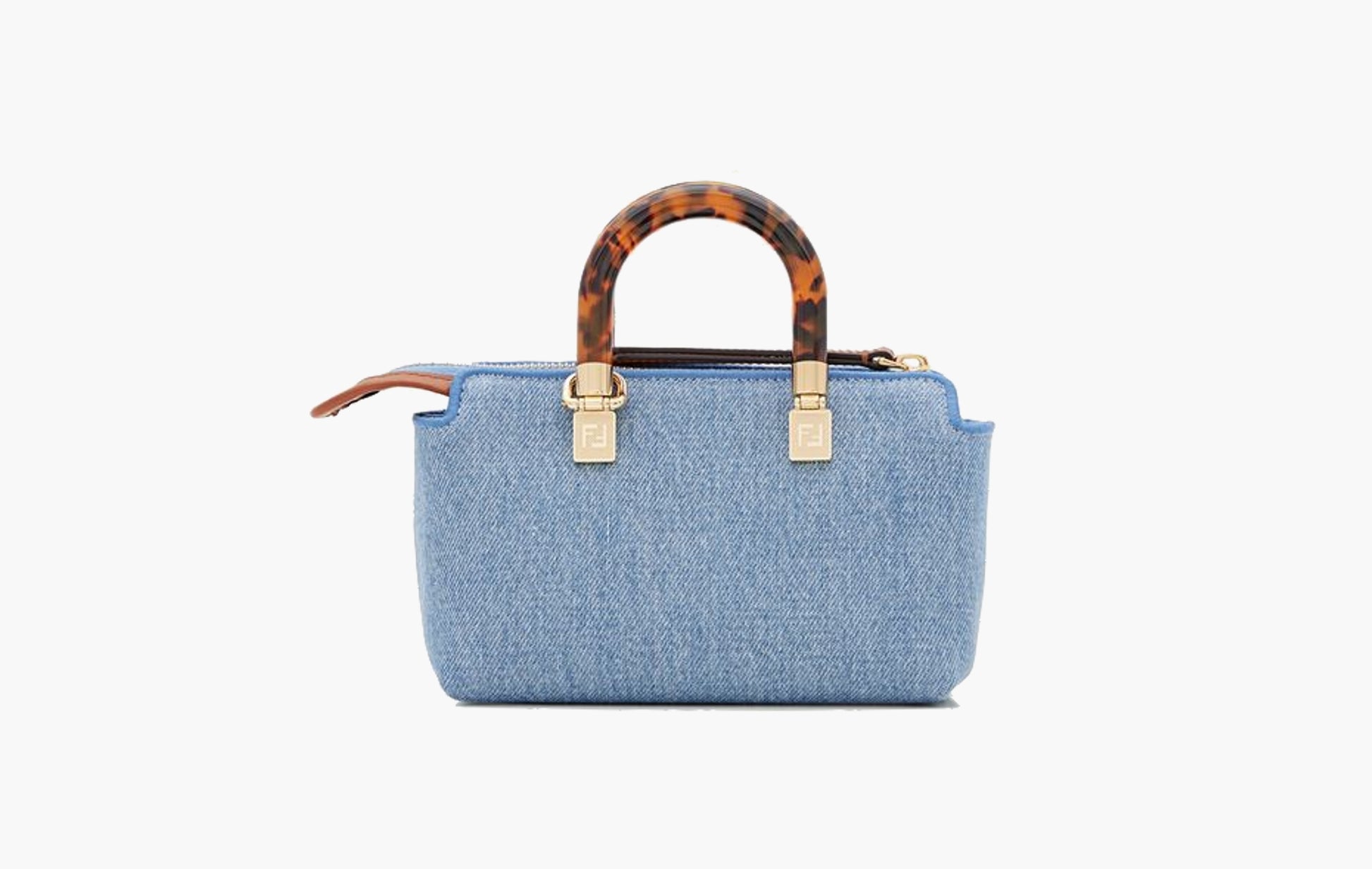 Fendi By The Way Mini Denim Bag Light Blue | The Sortage