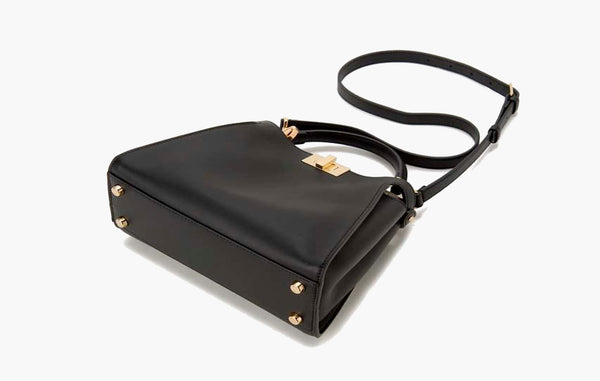 Fendi Peekaboo Iconic Essential Leather Tote Bag Black  | The Sortage