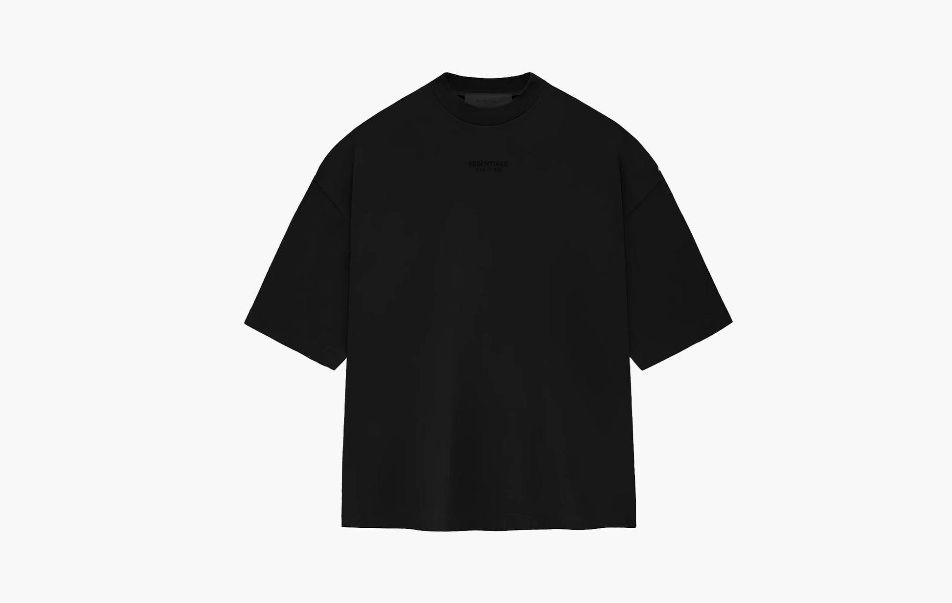 Fear of God Essentials Small Logo Tee Jet Black - 125BT232000F| The Sortage