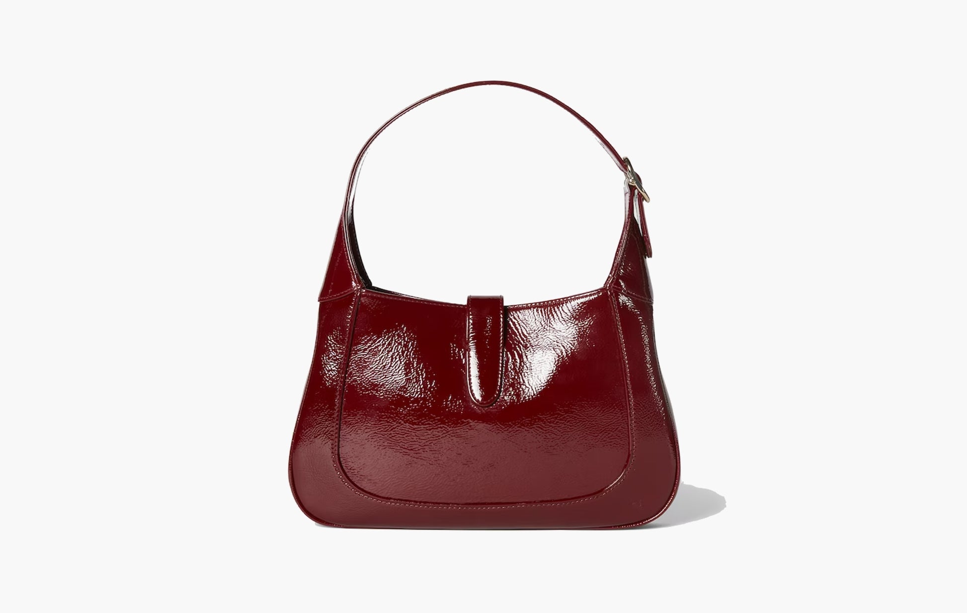 Gucci Jackie Small Patent Leather Shoulder Bag Rosso Ancora | The Sortage