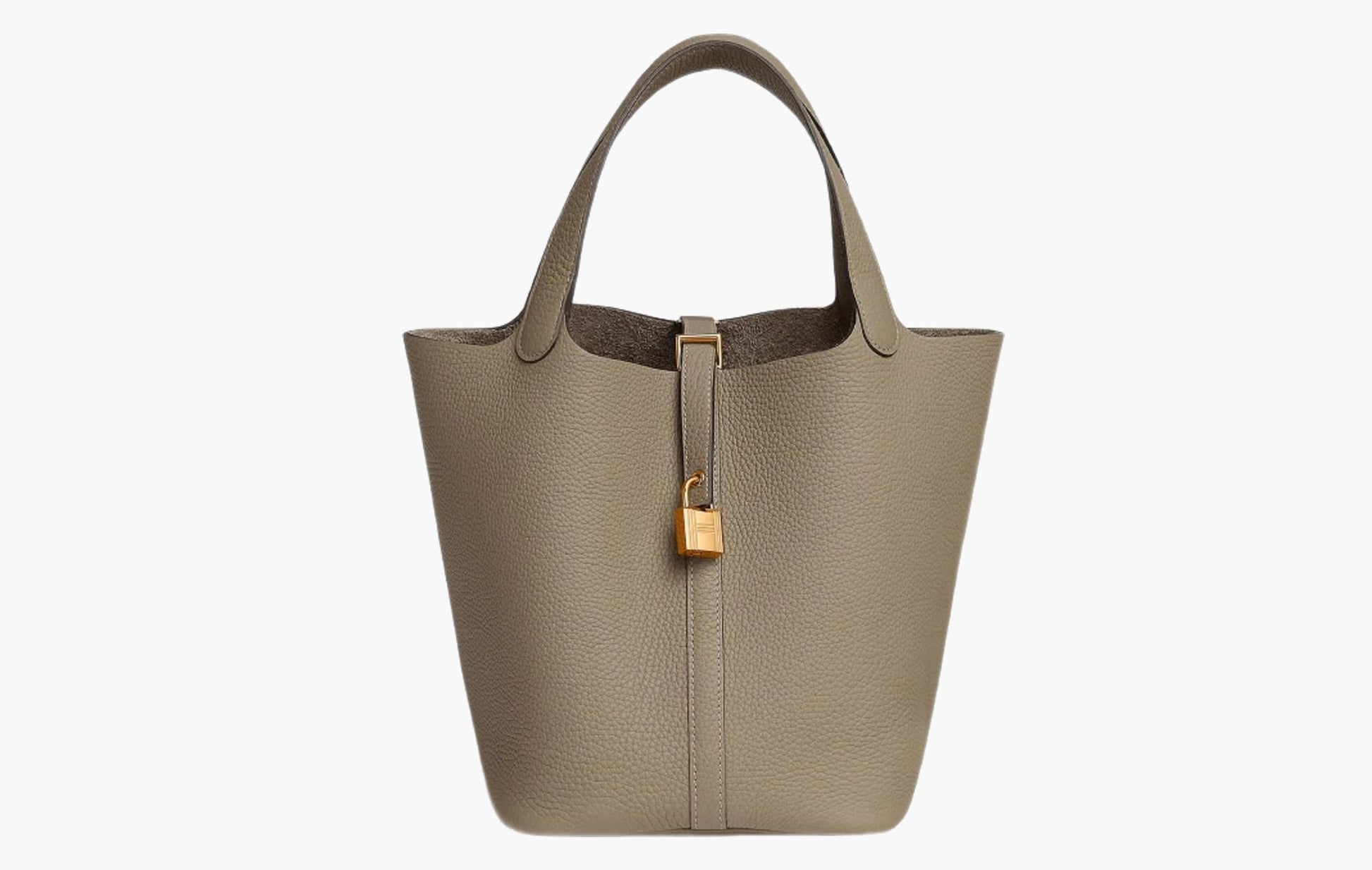 Hermes Picotin Lock 22 Bag Clemence & Gold Beige Marfa | The Sortage