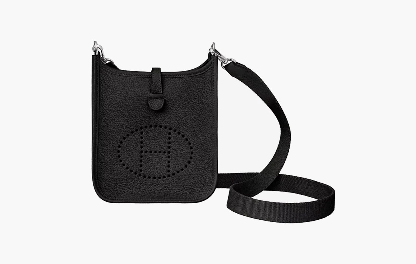 Hermes Evelyne 16 Amazone Bag Clemence & Palladium Noir | The Sortage