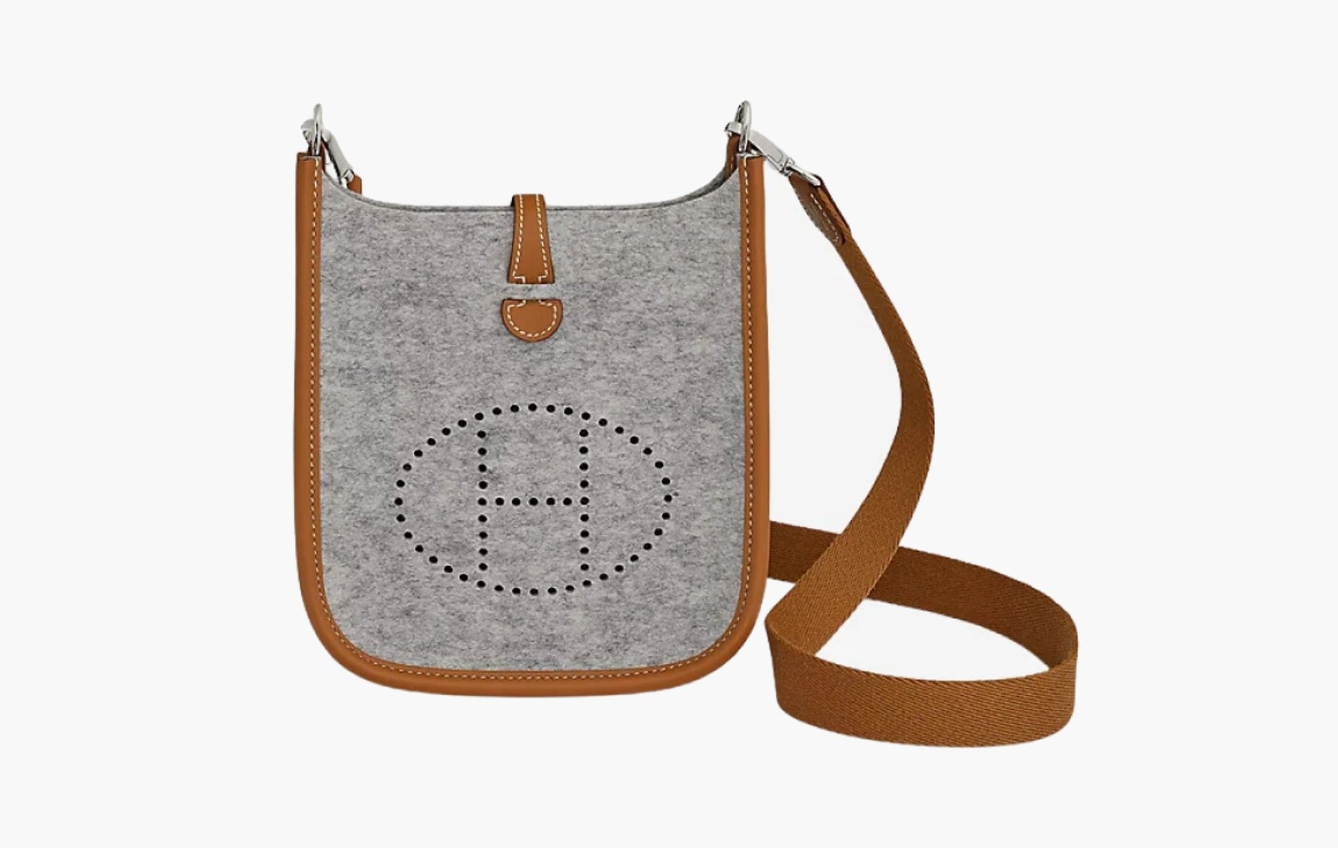 Hermes Evelyne 16 Amazone Bag Felt Swift & Palladium Gris Clair Gold | The Sortage