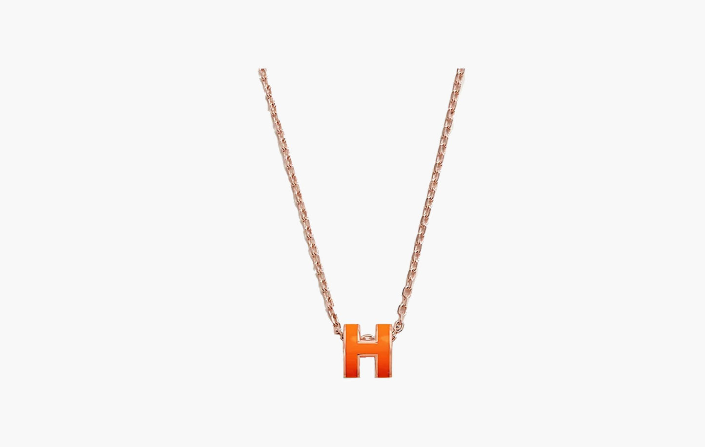 Hermes Mini Pop H Pendant Orange Soie | The Sortage