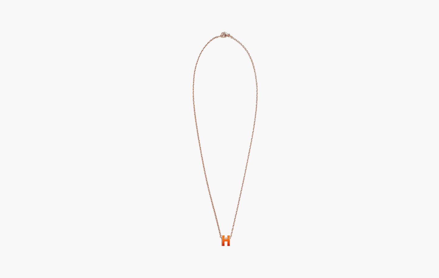 Hermes Mini Pop H Pendant Orange Soie | The Sortage