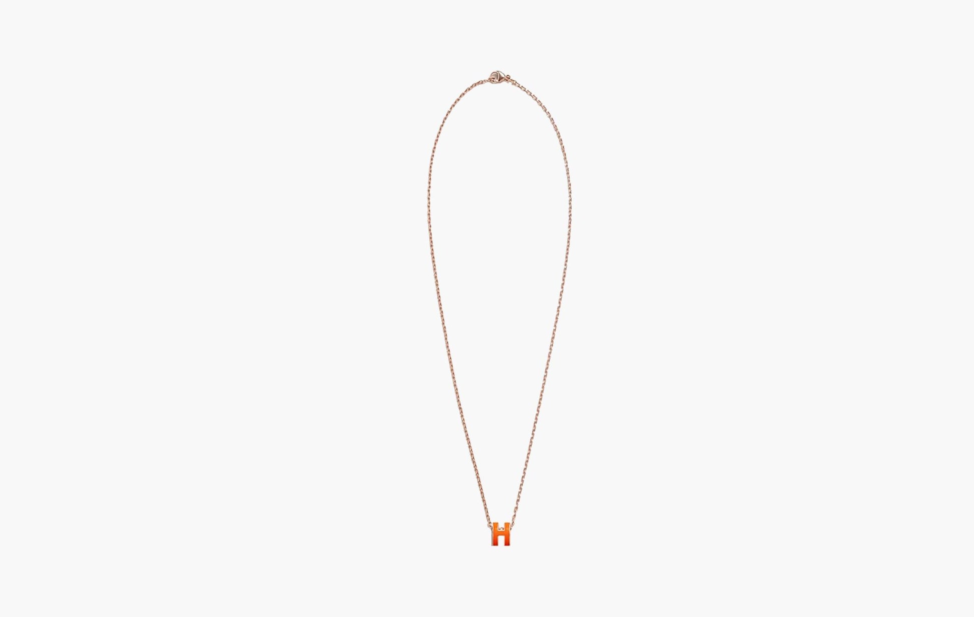 Hermes Mini Pop H Pendant Orange Soie | The Sortage