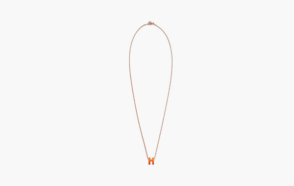 Hermes Mini Pop H Pendant Orange Soie | The Sortage