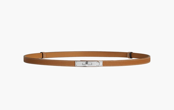 Hermes Kelly 18 Belt Epsom & Palladium Gold | The Sortage