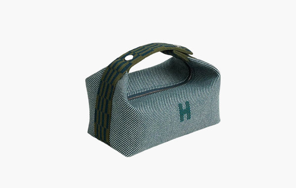 Hermes Small Bride-A-Brac Case Wool Twill & Foret | The Sortage