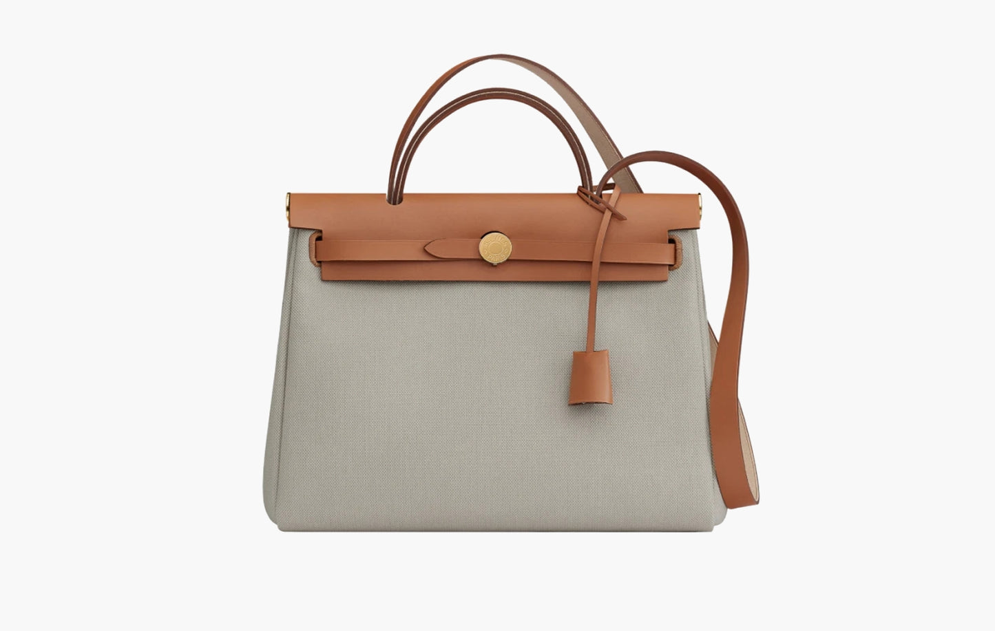 Hermes Herbag Zip 31 Bag Retourne & Gold Beton Naturel | The Sortage