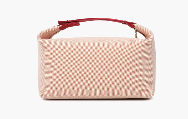 Hermes Toile Bride-A-Brac Cabriole Case Red & Beige | The Sortage