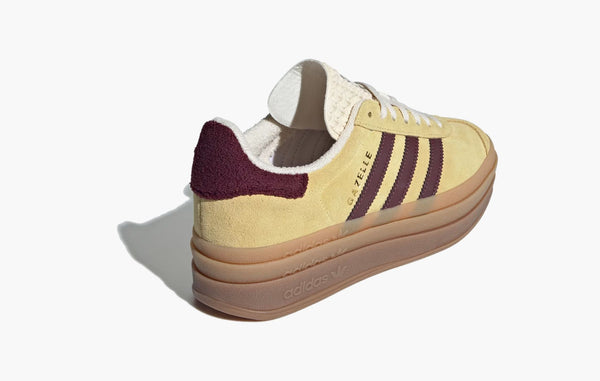 Adidas Gazelle Bold WMNS Almost Yellow Maroon - IF5937 | The Sortage