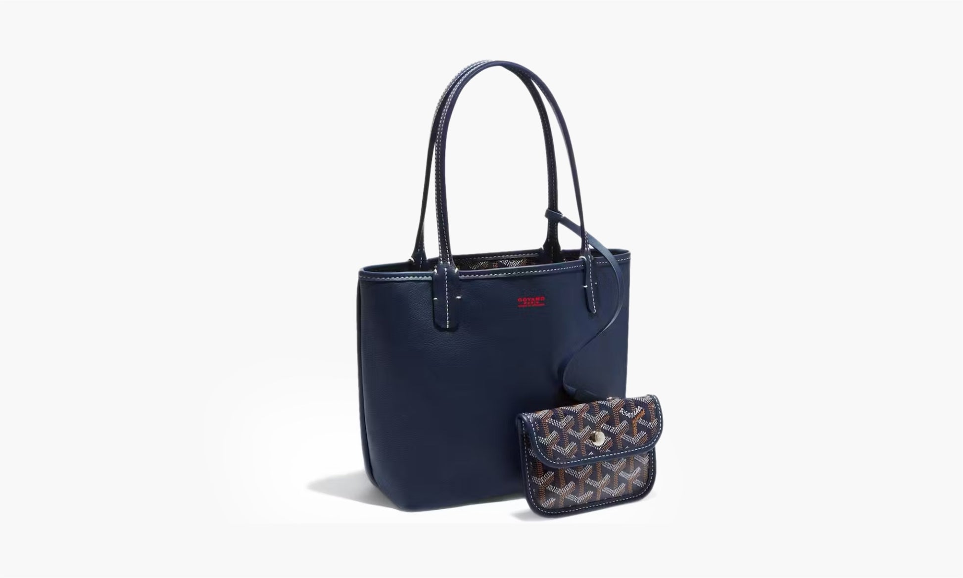 Goyard Anjou Tote Mini Navy Blue | The Sortage