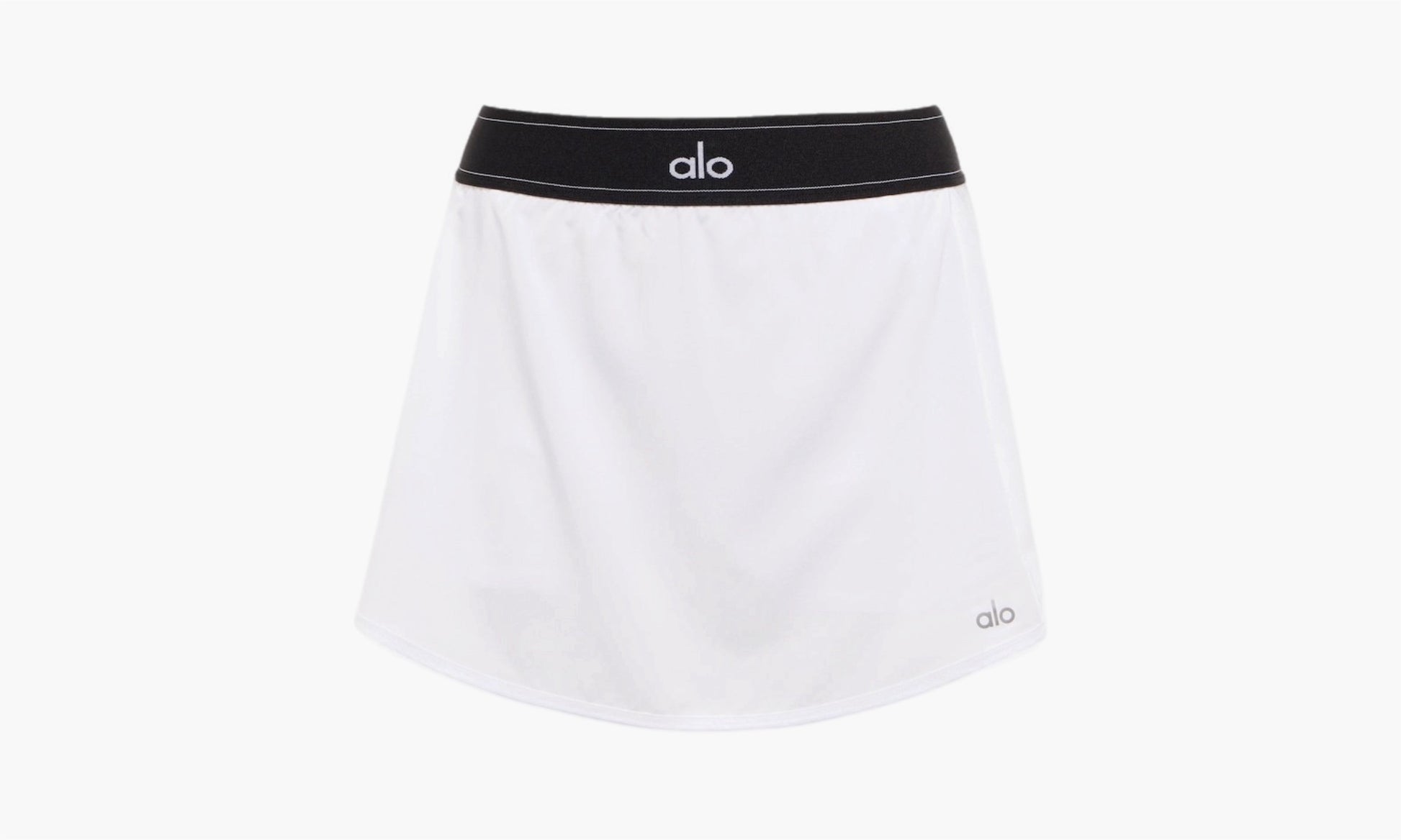 aloyoga Match Point Tennis Skirt White | The Sortage