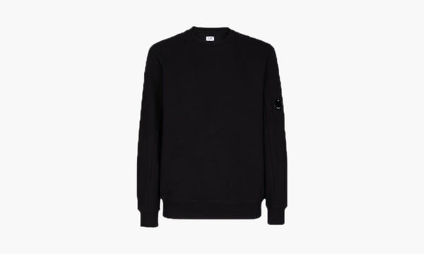 C.P. Company Diagonal Raised Fleece Sweatshirt Black | The Sortage