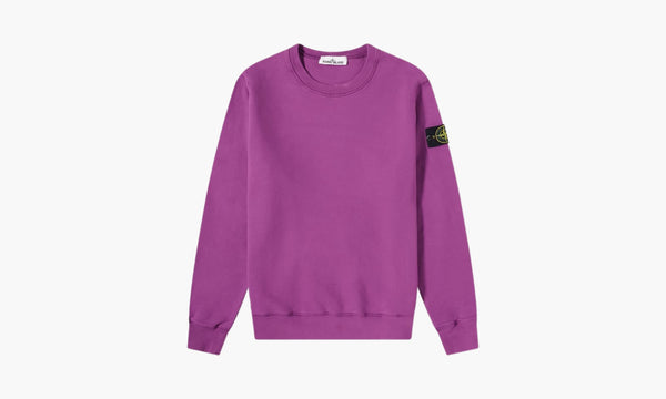 Stone Island Garment Dyed Crew Sweatshirt Magenta | The Sortage