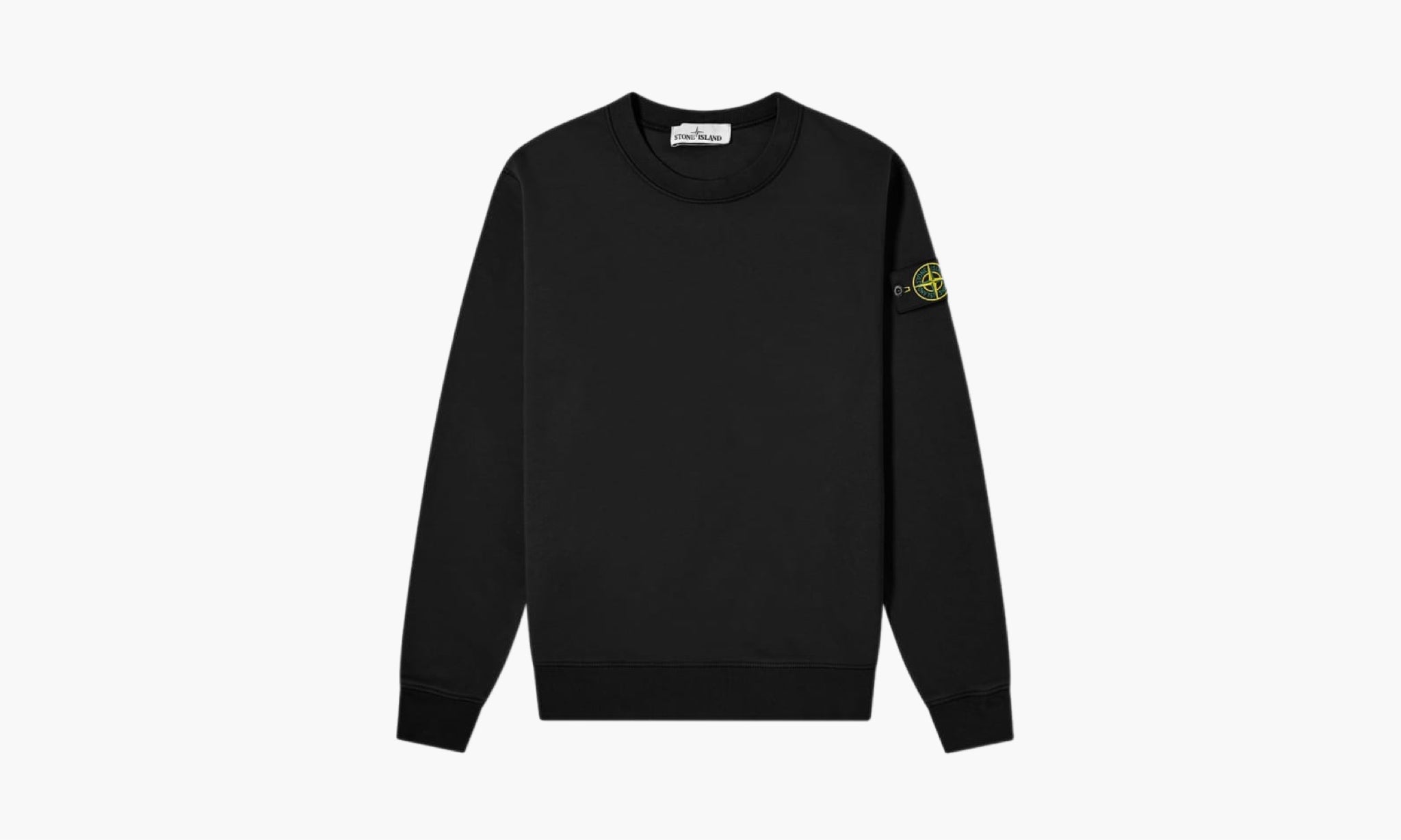 Stone Island Garment Dyed Crew Sweatshirt Black The Sortage