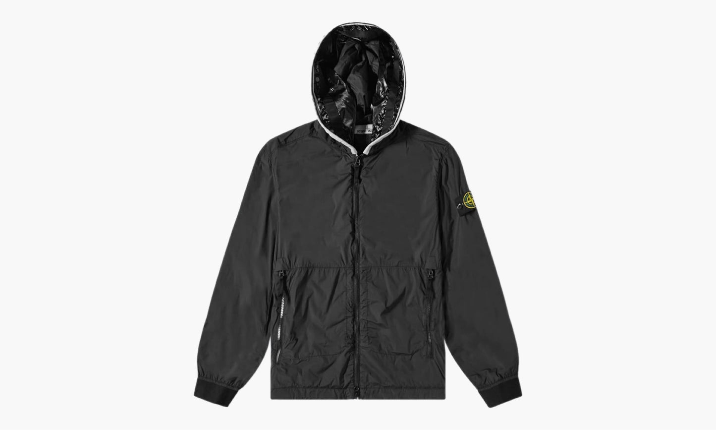 Stone Island Nylon-Tc Hooded Jacket Black | The Sortage