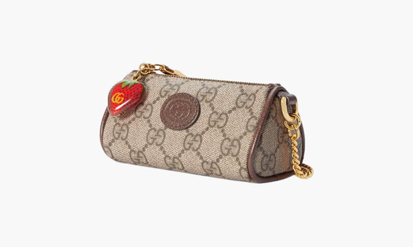 Gucci Double G Coin Purse Strawberry Wallet Beige/Ebony | The Sortage