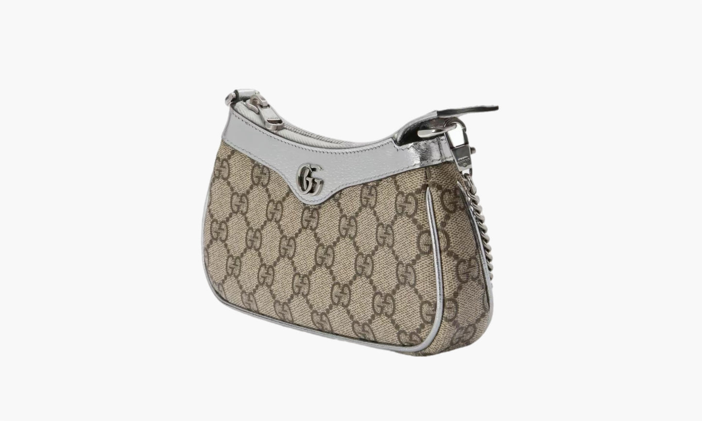 Gucci Ophidia Mini Bag Beige/Ebony/Metallic Silver | The Sortage