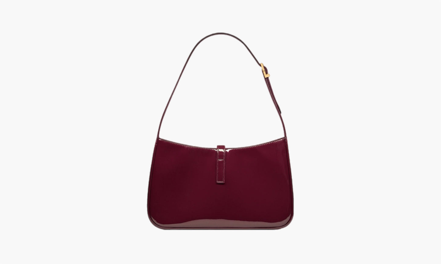 Saint Laurent Le 5 À 7 Mini Patent Leather Shoulder Bag Dark Red Wine| The Sortage