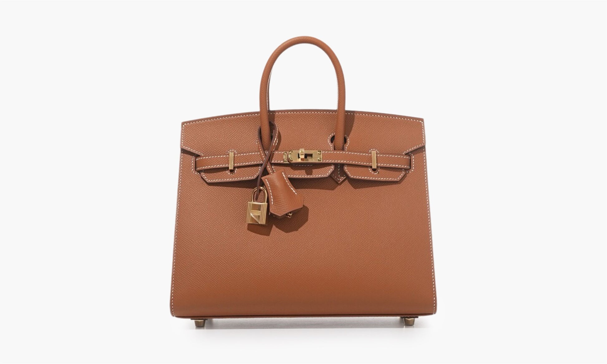 Hermes Birkin 25' Sellier GHW Epsom Leather Bag Gold | The Sortage