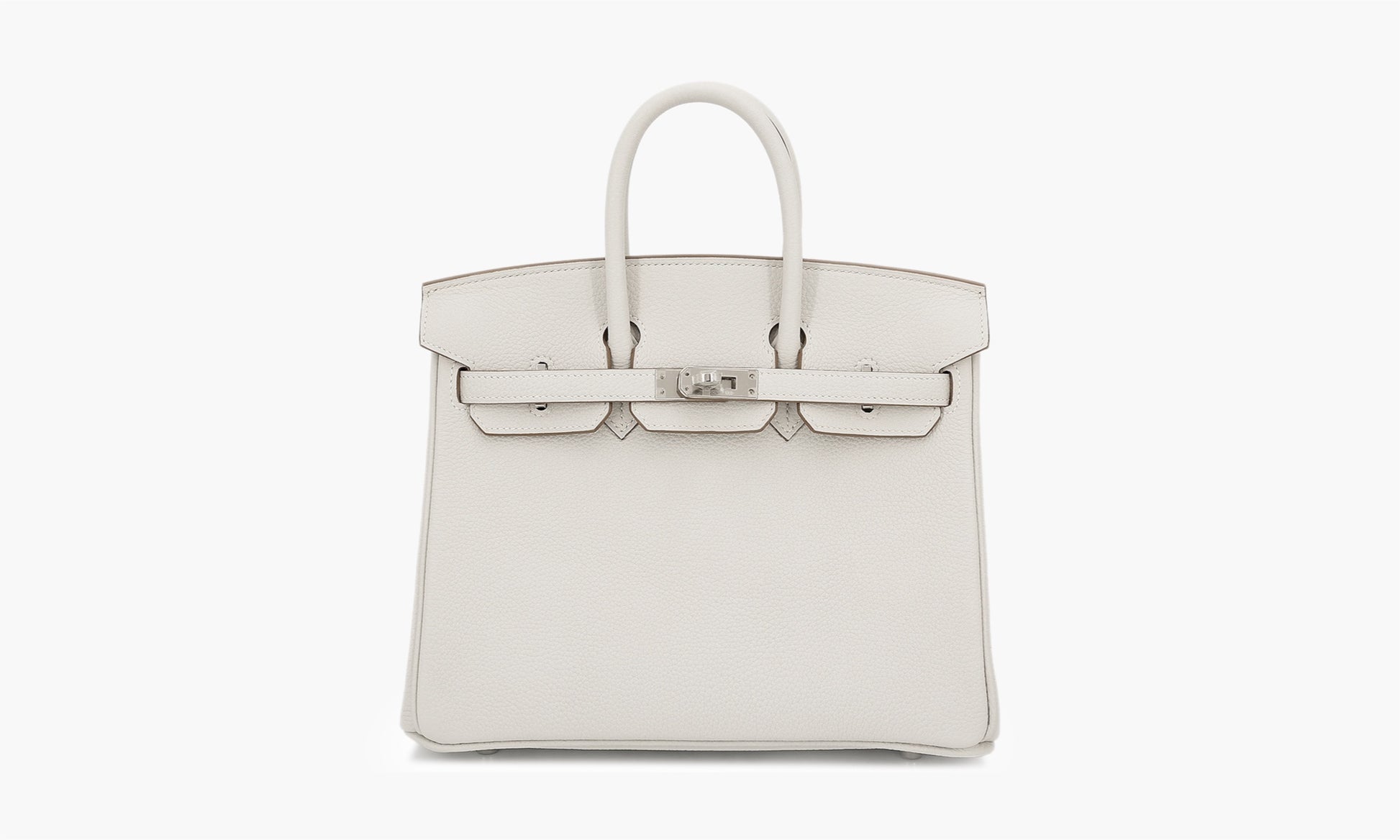 Hermes Birkin 25' PHW Togo Leather Bag Gris Pale | The Sortage