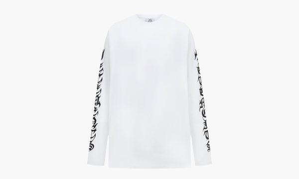 Vetements Long Sleeve Gothic Logo T-Shirt White | The Sortage