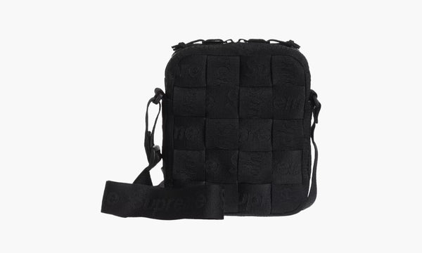Supreme Woven Shoulder Bag Black | The Sortage