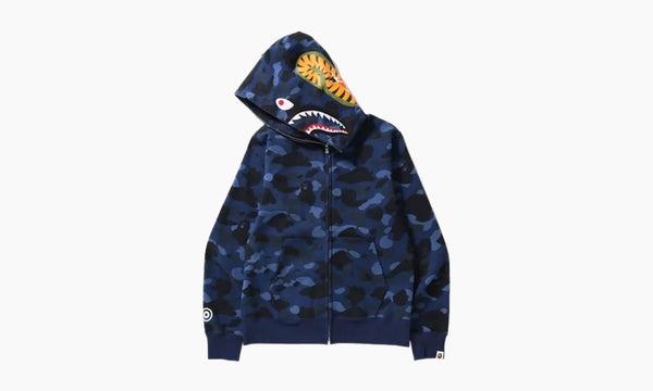 BAPE Color Camo Shark Full Zip Hoodie Blue | The Sortage